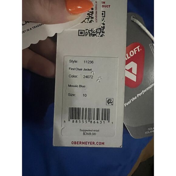 Obermeyer NWT Women's First Chair Jacket Mountain Sport cold Size 10 - Picture 6 of 6